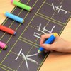 5 Pieces Colorful Plastic Chalk Holders，Blackboard Adjustable Set for Teachers Kids School Office Drawing Board，It protects your hands from direct contact with chalk, 5 Count (Pack of 1)