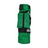 LINE2design Oxygen Cylinder Sleeve Bag - EMS First Responder Emergency Medical Oxygen Bag Portable Travel Size Cylinder Holder with Star of Life Logo - Side Pockets and Adjustable Side Straps - Green