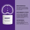 MEMORY HEALTH Brain Supplement for Memory and Focus with Vitamin E (90 softgels/30 Servings) - Brain Booster Softgels for Clarity, Energy-Supplements for Concentration-Omega 3, Carotenoid