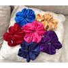 XL Jumbo Velvet Scrunchie For Hair, Scrunchy for Women Girls, Durable Elastic Band Ties to Hold Thick, Straight, Curly Hair - Breakage, Frizz Prevention (Purple)