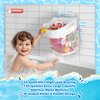 UNEEDE Bath Toy Organizer,1.55 Gallons Bathtub Toy Storage Organizer,Quick Access Bath Toy Holder For Bathtub,Baby Organizer And Storage,Quick Dry Baby Bath Toy Storage For Tub,Mesh Shower Caddy White