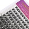 Wleec Beauty Eyelash Clusters Natural - Easy DIY Lash Extensions at Home - 132PCS Individual Lashes Cluster Eyelash Extensions, D Curl Lash Clusters Wispy (LC07, Mix 10-18mm)