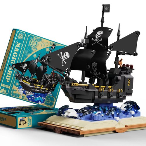 EasyAgo Pirates Ship Building Sets for Adults,Black Pearl Model Building Block Toys,919 Pieces for Model,Creative Collection Toy, Suitable for Teenagers and Adults Gifts, 12 Years Old+