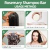 2 Pack Rosemary Hair Shampoo Bar,Deep Cleansing for Scalp Hair Loss Shampoo Soap, Organic Shampoo Oil Control,Solid Shampoo Bar for Hair Growth, Refreshing and Hydrating