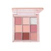 ONLYBETTER Pink Eyeshadow Palette, Pink Eyeshadow Palette High Pigmented Makeup Palette 9 Shades Metallic and Shimmers Long Lasting Sweatproof and Waterproof Bright Eyeshadow Palette