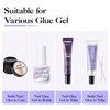 Gellen Nail Glue Remover for Press on Nails, 40ML Nail Glue Remover for UV Nail Glue, Non acetone Gentle Glue Off for False Nails Glue Tips, Odorless Easy Glue Debonder, Not for Gel Nail Polish