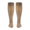 Truform Women's Compression Stockings, 20-30 mmHg, Knee High Length, Closed Toe, Opaque, Beige, Medium