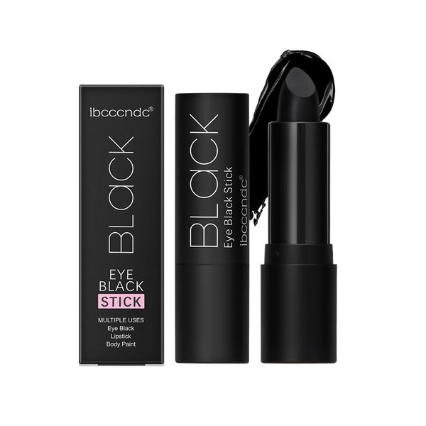 Black Face Paint Stick, Black Body Paint Pen, Grease Waterproof Black Body Painting Stick for Halloween SFX Cosplay Football Makeup, Cream Clown Black Sticks Eye Makeup , Black Eye Stick (1 Pcs)