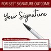 Custom Signature Stamp - Self Inking - Your Choice of 7 Ink Colors! (Medium)