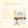 Skin 2.0 Retinol and Vitamin E Sheet Face Mask - Diminishes Blemishes, Acne Scars & Hyperpigmentation, Hydrating, Anti-aging Sheet Mask - Cruelty Free Korean Skin Care For All Skin Types - 5 Masks