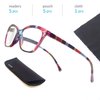 MODFANS Womens Reading Glasses Women 5 Pack Fashion Ladies Readers Comfort Spring Hinge Lightweight cateye Frame with Pouch 2.5