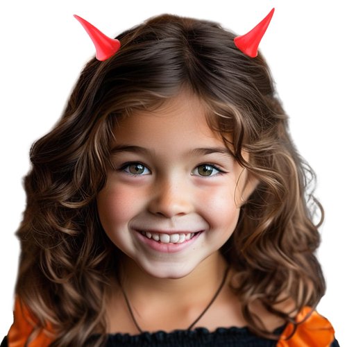 evil Horns Hair Clips Costume Accessories for Women Girls Red Devil Horn Set Halloween Party Cosplay Hair Clips 4cm