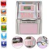 EOBTAIN Pink ATM Piggy Bank for Real Money with Debit Card ATM Savings Bank for Kids Toy Mini ATM Machine Savings Bank Personal Electronic ATM Bank with Balance Calculator,Ideal Gift for Girls