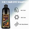 Hair Color Shampoo for Men and Women, 3 in 1 Black Hair Dye, 16.9 Floz, Safe and Natural Para Canas
