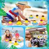 Sosation Cowboy Rubber Duck Bulk Mini Car Yellow Duckies Bath Toys Party Favor with Mini Hat Swim Circle Necklace Sunglasses Car Ornaments for Summer Birthday Swimming Supplies(24 Pcs, Novel Style)