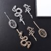 6 Pcs Vintage Dragon Hair Clips Set, Personality Punk Chinese Dragon Hairpin Hair Clamps, 3 Design Metal Hair Bangs Clips Headwear for Women Girls(gold and silver)