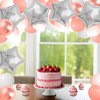 MEETINGU Silver Star Balloons 18 Inch Star Balloons Foil 10PCS Foil Star Balloons Mylar Balloons Silver Star Foil Balloons Party Decorations for Birthday Party Anniversary Wedding Baby Shower Supplies