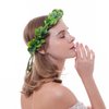 Yili Maizi Artificial Green Leaf Crown Eucalyptus Flower Wreath Women Girls Bohemian Headpiece Floral Headband Photo Prop
