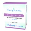 Safe n’ Simple Medical Foam Dressing for Wounds - 12 Pack Individual Thick Pads 2" x 2" - Highly Absorbent Medical Foam Padding for Wound Care - Non-Adherent Foam Dressing Without Border