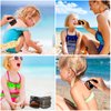 Sunscreen Applicator for Kids,Sunscreen Brush Sunblock Applicator with Protective Case for Kids,Baby,Adult,Beach Essentials for Sunscreen, Suncream and Sun Lotions（Glossy Black）