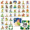 Hebayy Memory Matching Game, 72 PCS Animals Matching Cards for Toddlers 36 Designs Memory Cards Educational Learning Toys for Preschool 4 5 6 Years Old