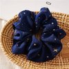 Blue Hair Band Scrunchie Cute Glitter Princess Star Adult Hair Ornament Elegant Ladies Girls Hair Accessories Easy Hair Arrangement Hair Scrunchie Popular Fashion Hair Elastics and Ties
