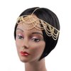 JAKAWIN Boho Tassel Head Chain Jewelry Gold Festival Costume Headdress Egyptian Headpiece for Women (C)