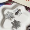 TUCEWP 10Pcs Snowflake Hair Clip for Women Girls Cute Hair Pins Nonslip Sparkly Hair Barrette Snap Small Silver Metal Alligator Clips for Long Thick Hair Holiday Wedding Bridal Hair Accessories