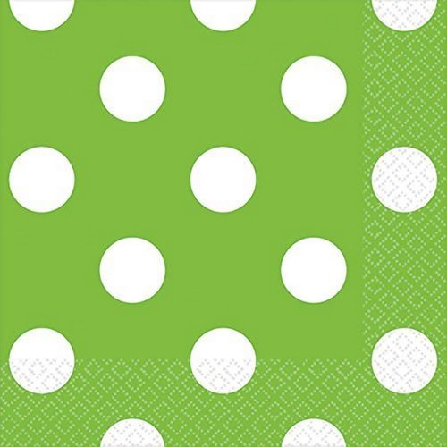 Kiwi Dots Beverage Napkins | 16 Ct. | 5" x 5"