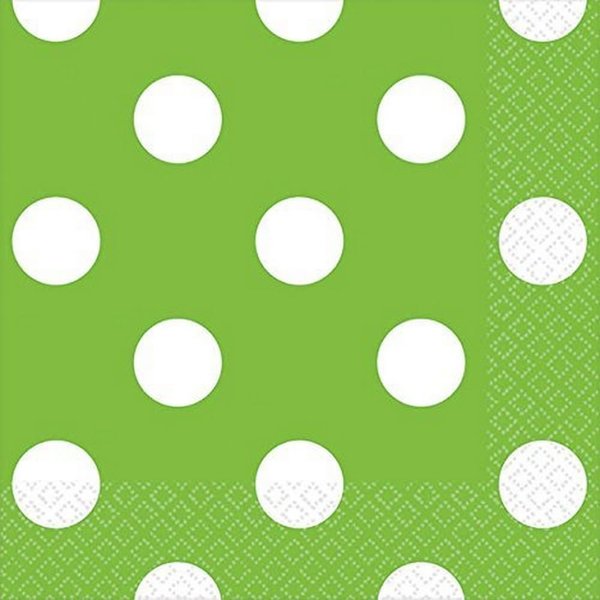 Kiwi Dots Beverage Napkins | 16 Ct. | 5" x 5"