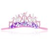GAFATORY Pink Baby Elastic Headband with Pearl Seashell Starfish Headbands with Veil Fishtails Soft Headwrap Newborn Hair Band Children Hair Accessories