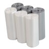 Jekiyo 1.5 Gallon Small Trash Can Liners, Plastic Garbage Bags, Clear and Grey, 6 Rolls/ 150 Counts
