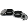2pcs 2 inch Desk Wire Cord Cable Grommets Hole Cover for Office PC Desk Cable Cord Organizer Plastic Cover Black (Black-2Pcs)