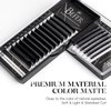 Befer Beauty Volume Lash Extensions 0.05CC, Mix-8-15mm Eyelash Extension Matte Black,Easy Fan Volume Lashes Fluffy Matte Black Soft, CC Curl Self Fanning Lash Extension Professional Eyelash Extensions
