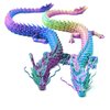 2PCS 3D Printed Chinese Dragon,Dragon Statue,Home Office Decor,Fidget Toys for Autism/ADHD,3D Printed Gift Toy,Fidget Toys, Executive Desk Animal Toys