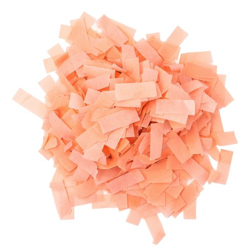 UV Glow Biodegradable Tissue Confetti, Orange Color – Ultimate Confetti Fluttering Tissue Paper for Confetti Cannon and Launcher Use, Table Decorations, and More (20 Handfuls per Bag, 1 lb)