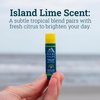 Oars + Alps Shine Free Lip Balm and SPF 18 Sunscreen, Lip Care with Island Lime Scent, Water and Sweat Resistant, 0.15 Oz Each, 3 Pack