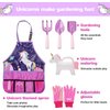 Kids Gardening Set - Kids Gardening Tool Set - Gardening Tools for Kids - Kids Gardening Tools - Kids Gardening - Kids Garden Set - Unicorn Garden Kit for Girls - Gift for Little Girls 3-7 Years Old.