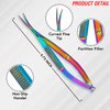 Zaine Enterprises Professional Precise Pointed Tip Curved Nail Scissors Extra Fine Cuticle Scissors Grooming Kit for Eyebrow, Eyelash, Finger, Toe Nail Care