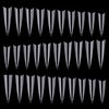 600Pcs Stiletto Nail Tips for Acrylic Nails Long False Nails Clear Fakes Nails Half Cover False Nail Tips