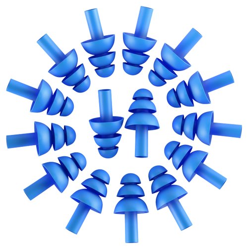 100 Pair Soft Silicone Reusable Washable Ear Plugs for Sleeping Swimming Noise Hearing Protection Earplugs Music Concerts Construction Shooting Hunting Motor Sports