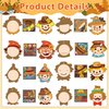 BeYumi 123Pcs Fall Scarecrow Head Craft Kit DIY Scarecrow Craft Autumn Thanksgiving Art Craft Make Your Own Scarecrow Head Set Home Classroom Game Activities Art Supplies Decor for Kindergarten Kids