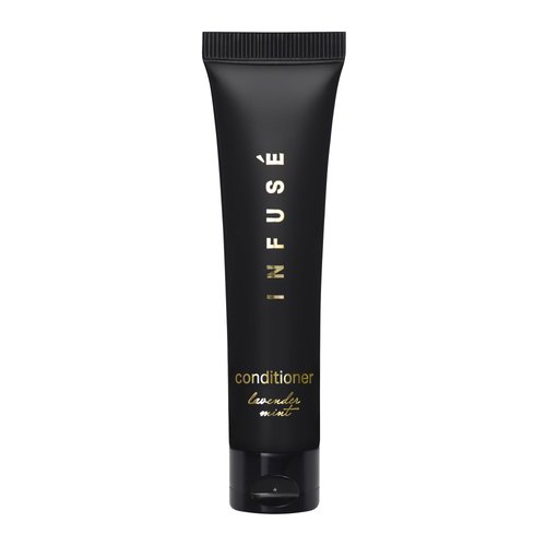 Infuse Black Hotel Toiletries Bulk, Amenities for Guest Hospitality, Motel, AirBnB, Gym, Luxury, Airport | Travel-Size Hotel Conditioner 1 oz (Case of 20)
