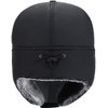 Winter 3 in 1 Thermal Fur Lined Trapper Hat with Ear Flap Full Face Warmer Cover Windproof Insulated Baseball Cap Cycling Motorcycle Snow Ski Hat Headwear (Black)