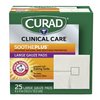 Curad SoothePLUS Gauze Pads with ARM & HAMMER Baking Soda, 4" x 4", 25 count