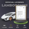 QUN XING Remote Control Car 1:24 Officially Licensed 2.4GHZ Rc Cars Lambo Sport Racing Toy Car for Kids Boys 4-7 Years Birthday Gift,Silver