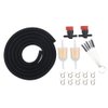 Lawn Mower Fuel Line 6-Foot 1/4 Inch ID Fuel Line Set + 2 Pcs 5/16 Inch Fuel Filters + 10 Pcs 2/5" ID Hose Clamps +2 Pcs 1/4 698183 Fuel Shut -by HuthBrother, for Kawasaki Kohler Mowers Engines