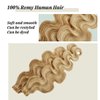 Body Wave Blonde Tape in Hair Extensions Balayage Human Hair Extensions 50grams/20pcs Strawberry Blonde to Bleach Blonde Body Wave 100% Remy Hair pieces Tape on Extensions(H#27/613)…