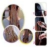 Hisight 12pcs Spiral Hair Rope Women Girl Hair Styling Twister Clip Hair Headwear with Crystal Pendant DIY Braider Tool Beaded Party Favor Hair Design Rainbow Roller Curler. (Trichromatic Mixture)
