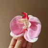 6Pcs Orchid Flower Hair Clips for Girls Flower Hair Clips for Women Hawaiian Hair Accessories Sweet Side Clips Hair Barrettes Wedding Hair Pins